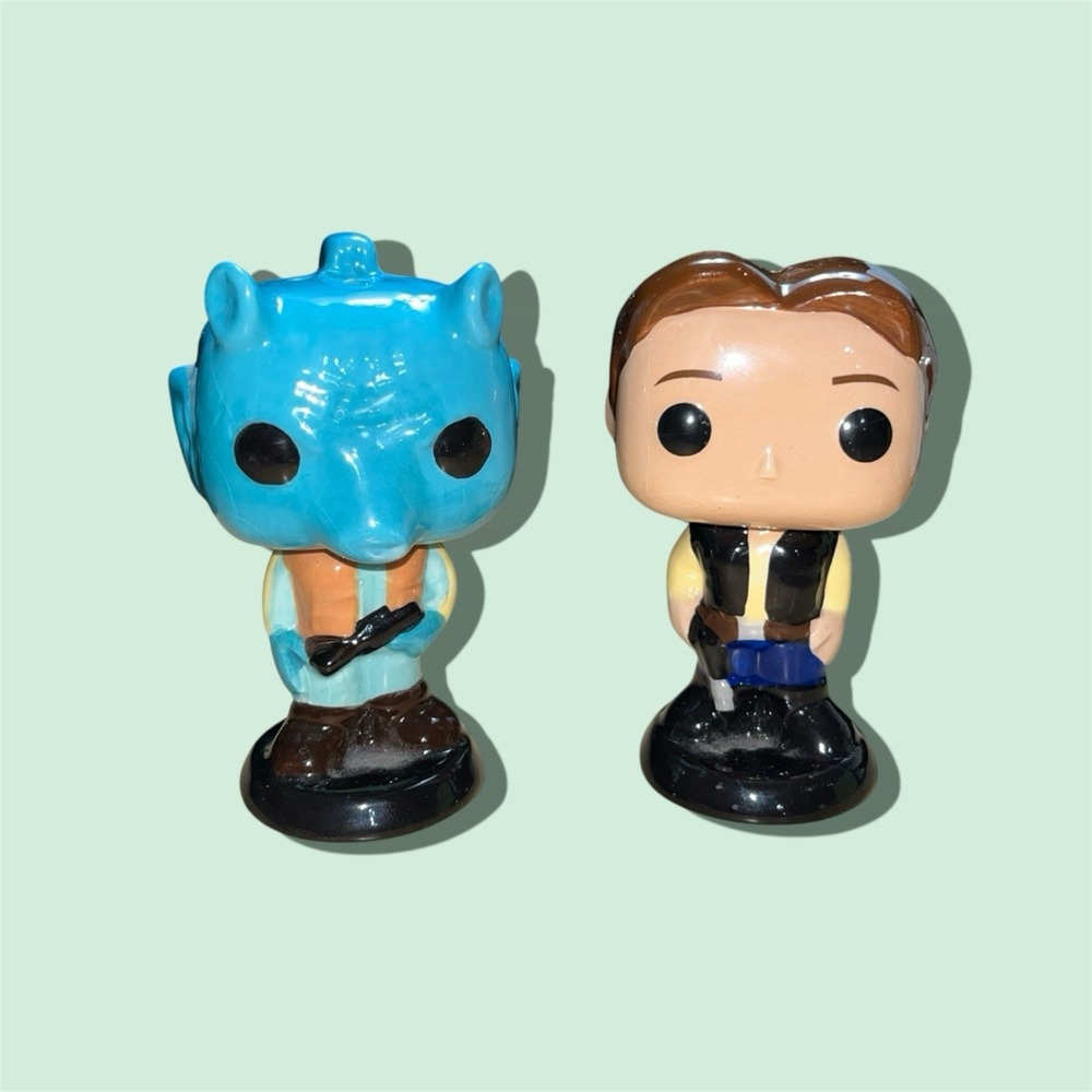 Funko Pop! Han Solo and Greedo Star Wars Salt & Pepper Shaker Set Disney (New)